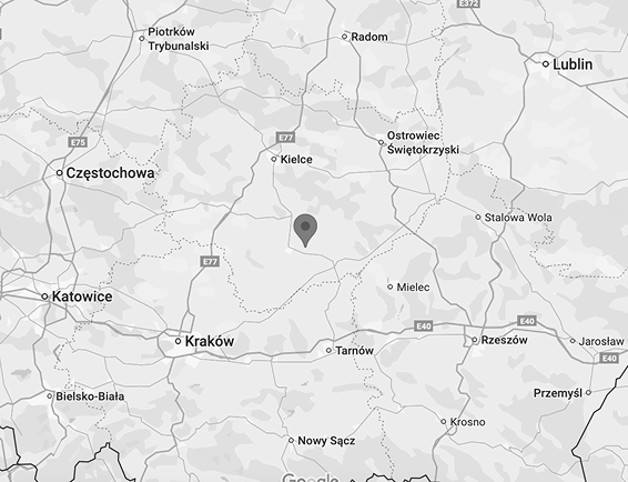 mapa zielpol